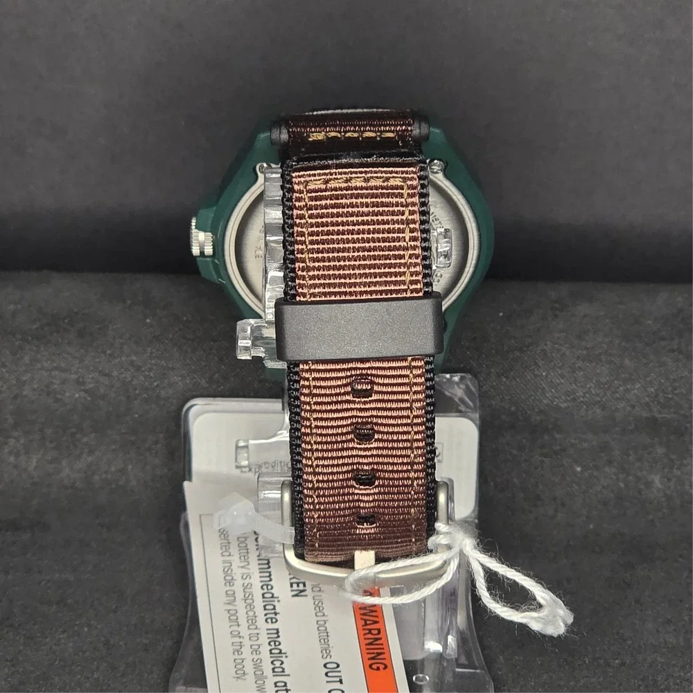 Timex Expedition Watch Mens Green Brown Indiglo Rugged Outdoor Sport